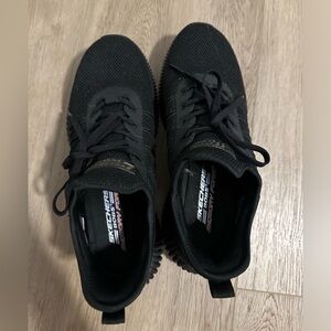 Skechers Black Sneakers with Memory Foam and Mesh Upper